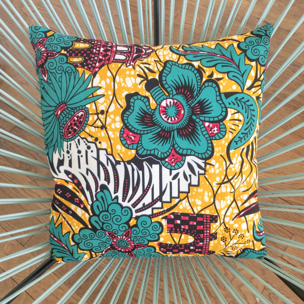 Housse de coussin 35 x 35 cm Wax/Satin GRAPHIC ⋆ Curly Nights